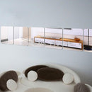 Honana BX-190 Mirror 3D Acrylic Silver Wall Sticker Decal Bathroom DIY Square Mirror Sticker