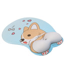 Lovely Corgi Non Slip Silica Gel Wrist Rest Mouse Pad Wrist Support Computer Ergonomic Mouse Mat Comfortable