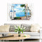 Miico FX82012 Mediterranean Landscape Wall Sticker Window Printing Home Decorative Wall Stickers