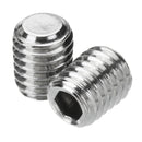 Suleve MXSR2 50pcs Stainless Steel Socket Hex Set Screw M4 M5 M6 M8 for Inside Cornor Joint