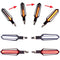 4x Sequential Flowing 24 LED Turn Signal Indicator + White DRL + Red brake Lights