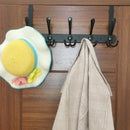 Stainless Steel Hook Door Hanger Hat Coat Towel Hanger with 5 Hooks