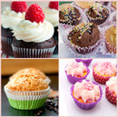 KCASA KC-OP01 6 Holes Stainles Steel Non-stick Muffin Cake Baking Oven Pan Cookie Tray Cup Cake Mold