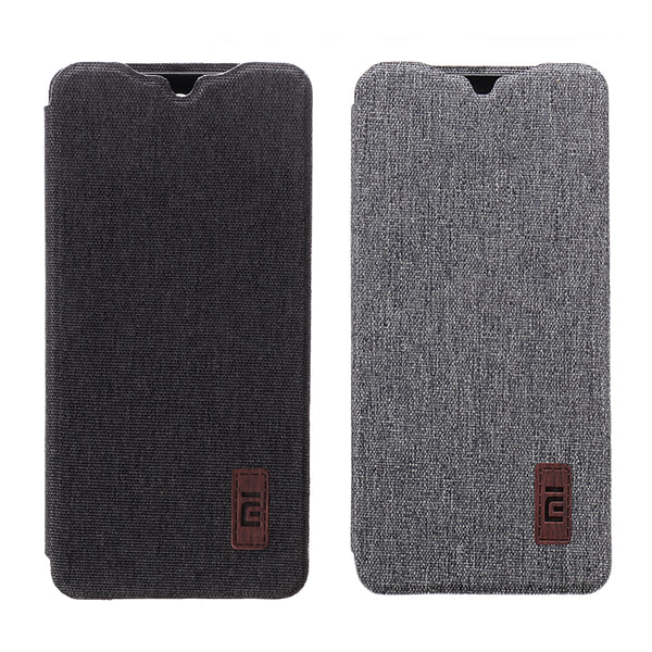 Bakeey Flip Shockproof Fabric Soft Silicone Edge Full Body Protective Case For Xiaomi Redmi Note 8 Pro