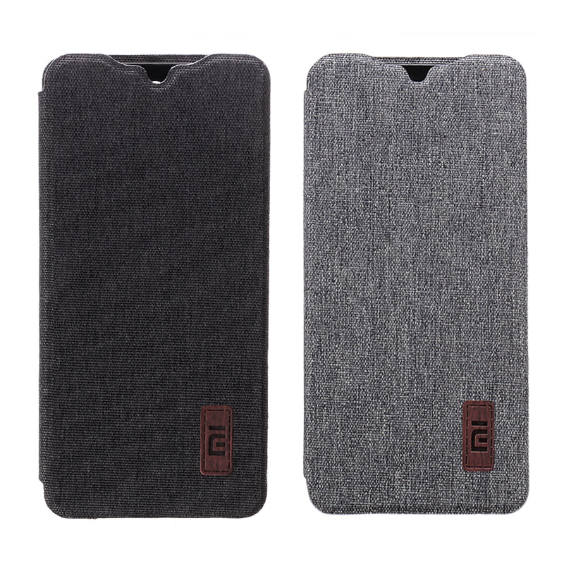 Bakeey Flip Shockproof Fabric Soft Silicone Edge Full Body Protective Case For Xiaomi Redmi Note 8 Pro