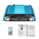 360W DC 12V Digital Audio Stereo Amplifier 4CH USB SD FM + Remote Control