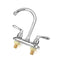 Modern Chrome Cold Hot Water Double Sink Mixer Tap Bathroom Kitchen Basin Faucet