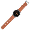 Double-sided Leather Watch Band Watch Strap Replacement for 47mm Amazfit GTR Smart Watch