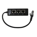 LAN Ethernet Cable Splitter Network RJ45 1 Male To 3 Female Networking Connector Networking Splitter Adapter Cable