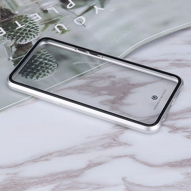 Bakeey Upgraded Version 360 Full Body Tempered Glass Metal Magnetic Adsorption Flip Protective Case For Oppo R17/ R17 Pro