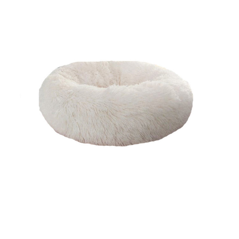 40-100cm Pet Supplies Kennel Round Plush Pet Nest Padded Soft Warm For Cat Bed Mat Pad