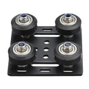 Machifit V-Slot Gantry Plate Five Roulette Special Slide Plate for 2020 Aluminum Profile CNC Router Machine