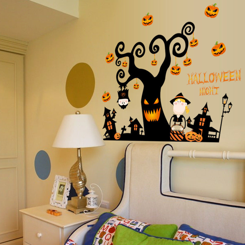 Miico SK9095 Creative Ghost Tree Branch Wall Sticker Halloween Sticker Room Decorations