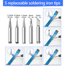 71Pcs Electric Solder Iron Wood Burning Pen Stencil Craft Pyrography Tool