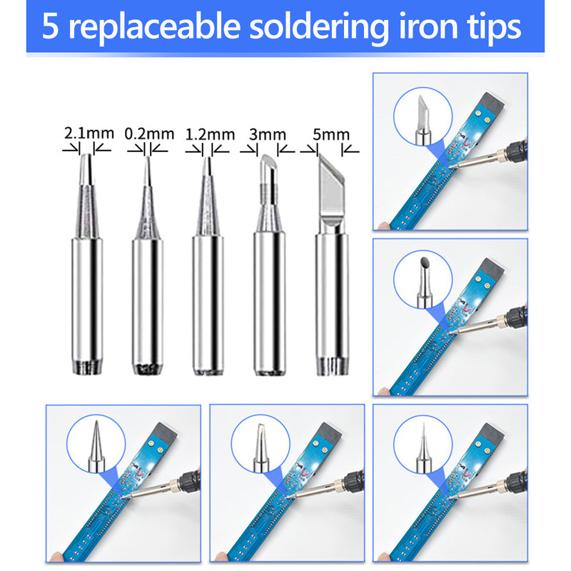 71Pcs Electric Solder Iron Wood Burning Pen Stencil Craft Pyrography Tool