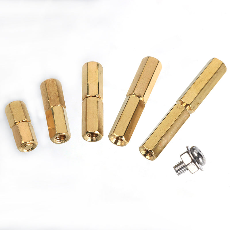 Suleve M3BH6 750Pcs M3 Brass Male-Female Hex Column Standoff Support Spacer Pillar 304 Stainless Steel Bolt And Cross Screw Nut Assortment for PCB Board