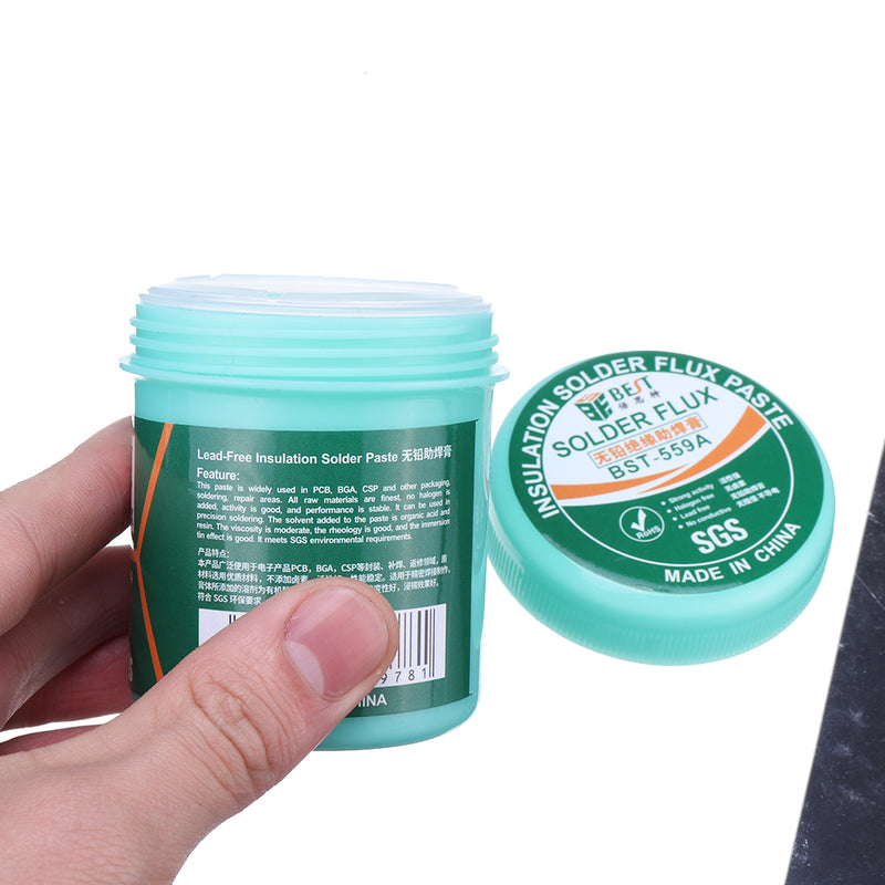 BEST BST-559A 100g Insulation Solder Paste Flux BGA PCB IC Parts Welding Soldering Gel Tool