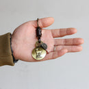 Retro Twelve constellation Woven Keychain Soft Leather Cord Keychain For Men