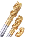 Drillpro M12-20 HSS Titanium Coated Screw Tap Metric Spiral Fluted Machine Screw Hand Tap