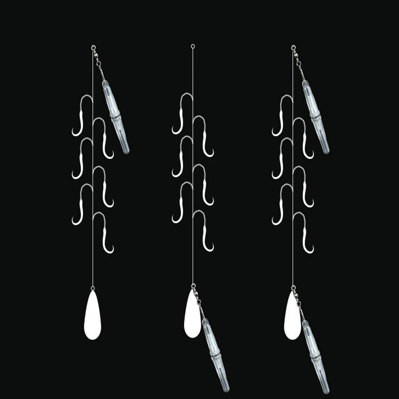 LINNHUE Colorful LED Attracting Fishing Lamp Waterproof White+Red+Yellow+Blue+Green+Purple Light Shift Fishing Lights