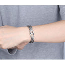 Men's Stainless Steel Polished Silver Heavy Huge Curb Link Chain Bracelet Bangle