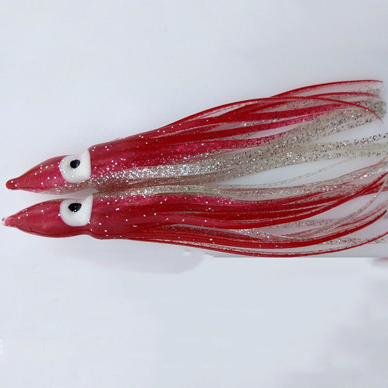 ZANLURE 10Pcs 10CM Soft Plastic Fishing Lures Trolling Squid Skirt Lure Bait Fishing Tackle Tools