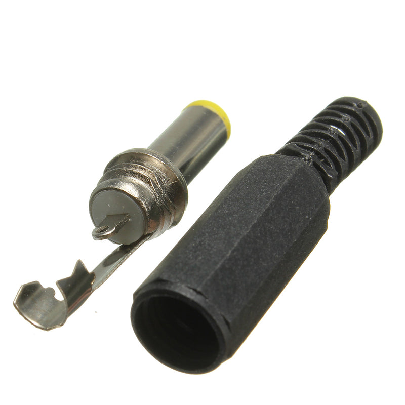 5X 2.1mm x 5.5mm Female Panel Mount Socket And DC Connector Male Plug
