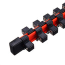 3Pcs Double-Sided Socket Holder Plastic Sleeve Frame 1/2-3/8-1/4 Million With Socket Frame Strong Rack