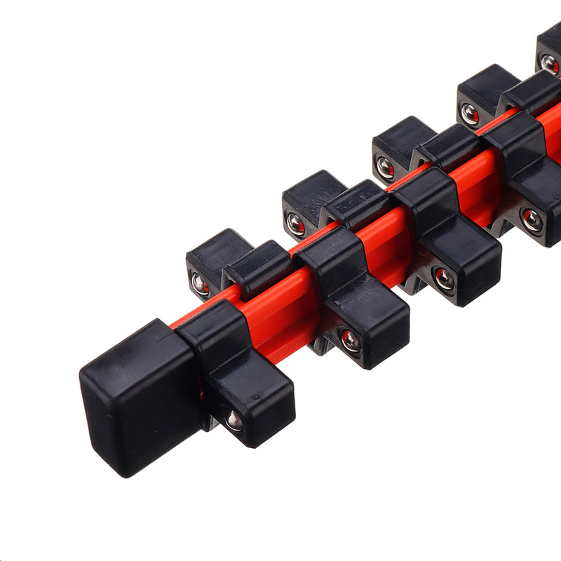 3Pcs Double-Sided Socket Holder Plastic Sleeve Frame 1/2-3/8-1/4 Million With Socket Frame Strong Rack