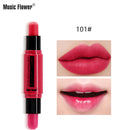 Music Flower Matte Mousse Lips Makeup Lip Stick Blush Effect Dual Function