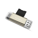 YAOMAISI Q25 2 in 1 USB3.1 Type-C Card Reader Adapter for Mobile Phone Computer