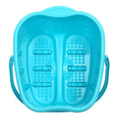 Blue Foot Soaking Water Bucket Basin Tub. Bath, Detox, Soak, or Scrub both Feet