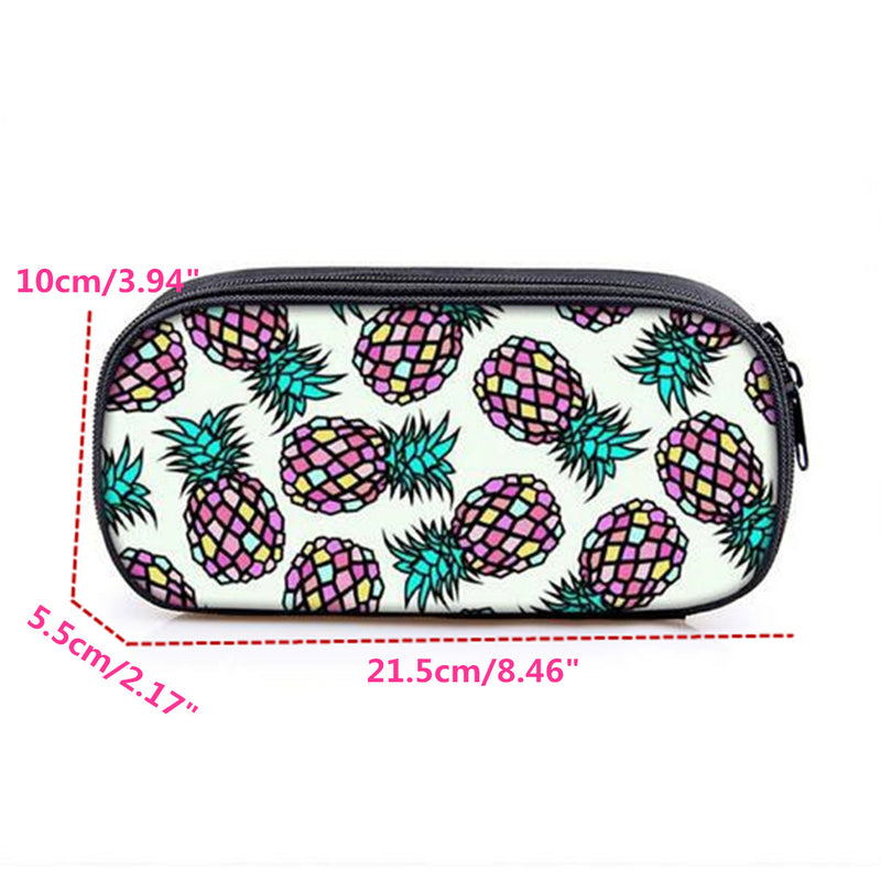 Kawaii Fruit Watermelon Pineapple School Pencil Case Student Cute Pen Bag Box Stationery Organizer School Supply for Boys Girls