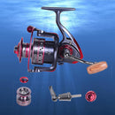 ZANLURE XY3000-5000 5.2/4.9:1 11+1BB Fishing Reel Hand Orientation Exchangable Spinning Wheel
