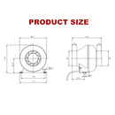 4Inch 32W 240V Black Inline Duct Booster Fan Ventilation Exhaust Air Blower