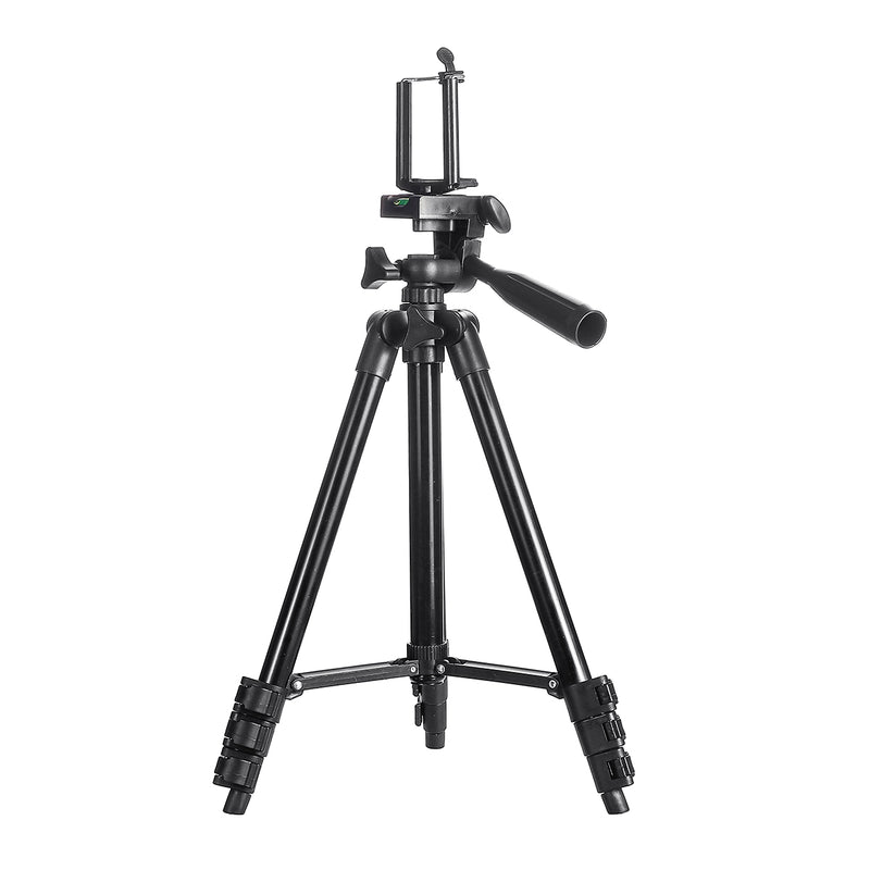 INSMA 4 Sections Tripod Camera Stand Phone Holder Stand With Phone Clip 360 Degree Rotation For Camera Smart Phone