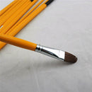 Memory 6 Pcs Odd Numbers Artist Wolf Horse Hair Painting Brush Set Acrylic Oil Painting Pen Watercolor Art Supplies