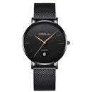CRRJU 2269 Men Full Steel Simple Dial Date Display Quartz Watch