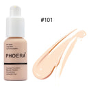 PHOERA Coverage Concealer Liquid Foundation Longlasting Cosmetic Moisturizing