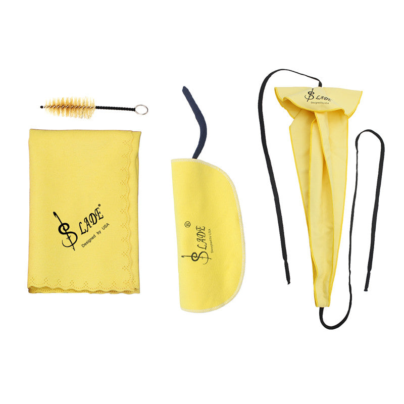 SLADE Alto Saxophone Tenor Tool Sax Kit Cleaning Cloths Mini Brush Set for Woodwind Instruments