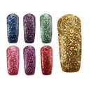 12 Colors Stars Bright Round Glitter Micro Grain Nail Art UV Gel Polish Soak Off Gorgeous
