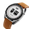 SKMEI 1516 Business Style Creative Dial Minute Hour Adjust Leather Strap Waterproof Quartz Watch Men Watch