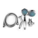 Multifunction Double Head Top Rainfall Shower Head Set with Three Ways Water Valve