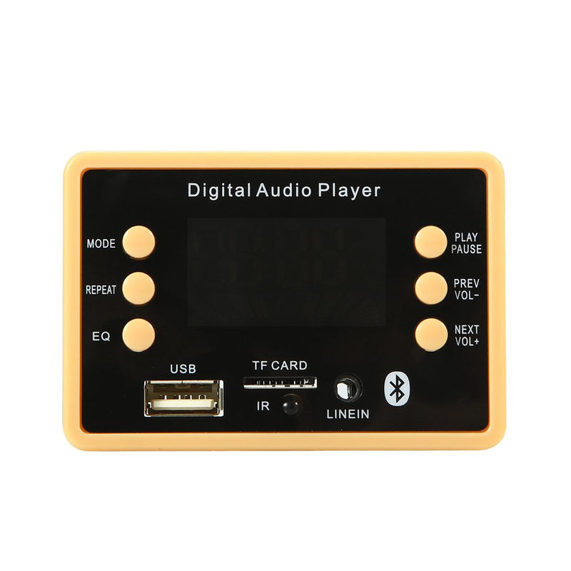 bluetooth 5.0 Car MP3 Audio Decoder Board Lossless Format Folder Playback FM USB TF Card with Colorful Screen Remote Controller