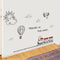 Miico FX82032 2PCS Cartoon Wall Stickers Small Train Painting Sticker Children's Room And Kindergarten Decoration Sticker