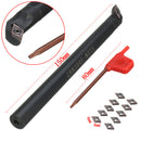 S12M-SDUCR07 12x150mm Lathe Turning Tool Holder With 10pcs DCMT0702 Carbide Inserts