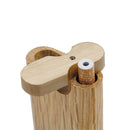 Natural Wooden Pipes Stash Box with Bat and Cleaning Tool fits in Pocket Two-in-one Set