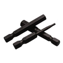 Drillpro 10pcs Screwdriver Set 50mm S2 Steel Black Hex Head Screwdriver Drill Bit Set