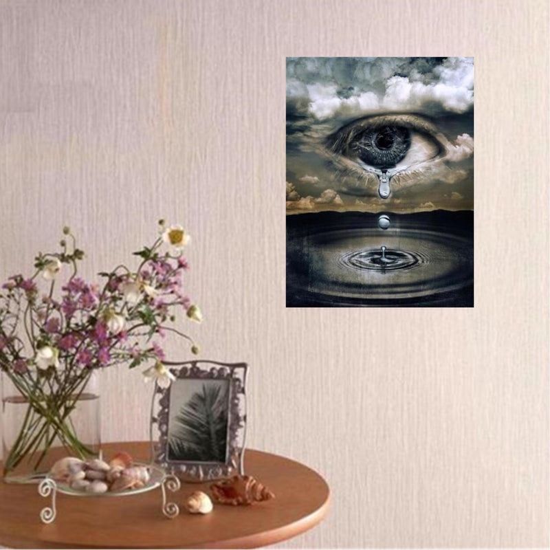 5D Diamond Painting Rhinestone Full Mosaic Craft Eye With Tears Cross Stitch Home Decorations