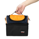 6.7L Picnic Bag Waterproof Lunch Shoulder Bag Portable Dual Compartment Camping Thermal Bag Ice Pack